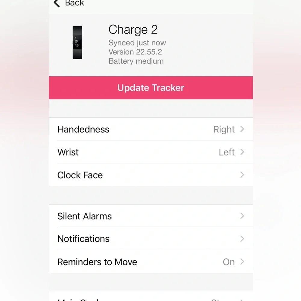 FitBit Black Charge 2 HR Fitness Tracker Wearable EUC